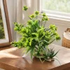 Green artificial aquatic plant decorative items, home fish tank landscaping simulation aquatic plant ornaments details Picture